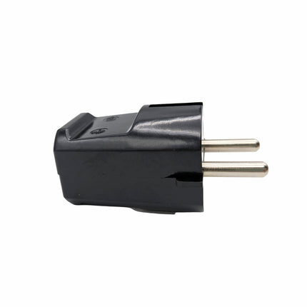 Stecker | Bakelit-Look (geerdet / pin masse) NL+BE | Schwarz