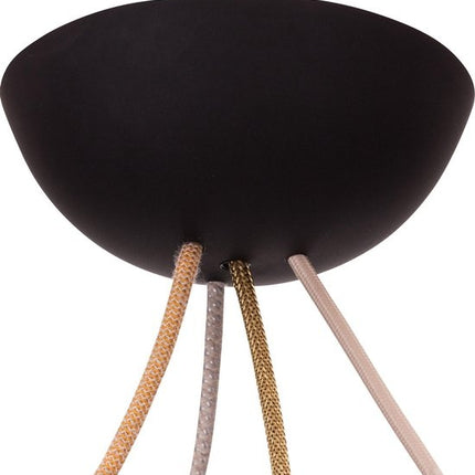 CableCup CableCup Quattro' Siliconen plafondkap - 4 snoeren - Ø158mm | Zwart