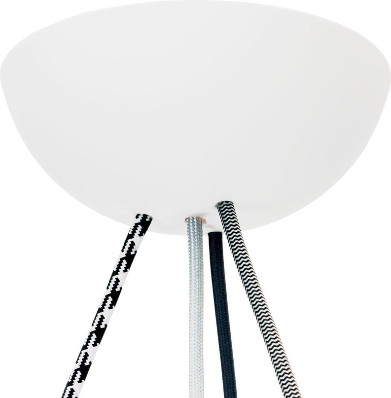 CableCup CableCup Quattro' Siliconen plafondkap - 4 snoeren - Ø158mm | Wit