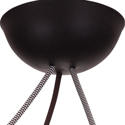 CableCup CableCup Trio' Siliconen plafondkap - 3 snoeren  - Ø144mm | Zwart