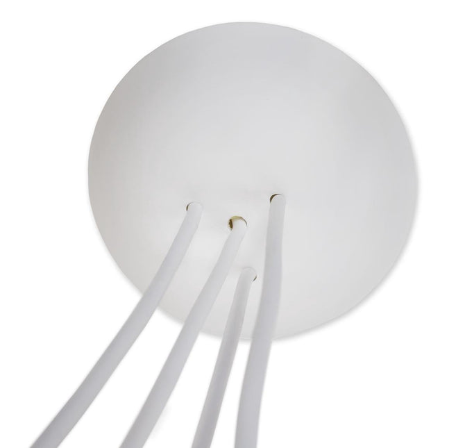 CableCup 'Quattro' Siliconen plafondkap - 4 snoeren  - Ø158mm | Wit