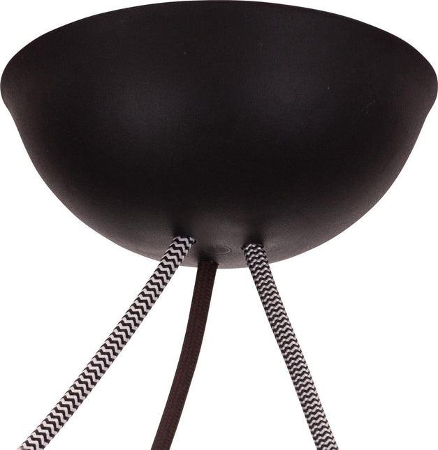 CableCup 'Trio' Siliconen plafondkap - 3 snoeren  - Ø144mm | Zwart