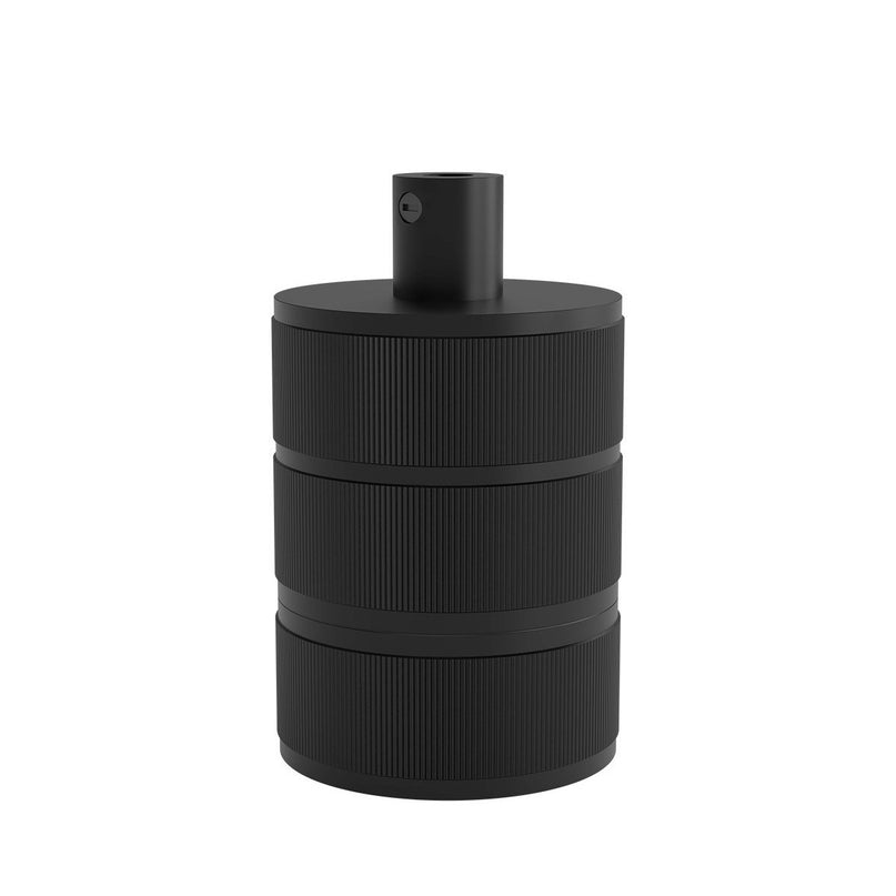 Calex Calex fitting metaal - 3-rings model E27 | Mat Zwart