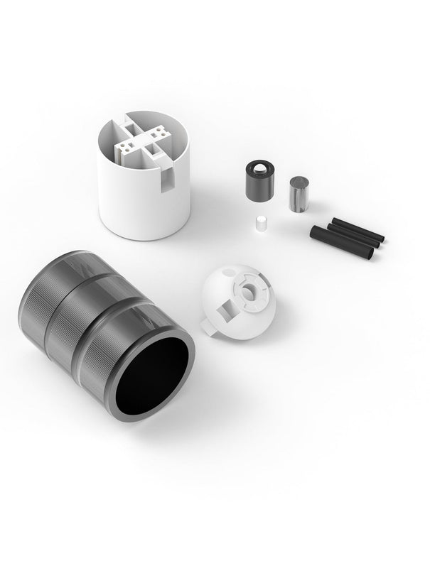 Calex Calex fitting metaal - 3-rings model E27 | Mat Zwart