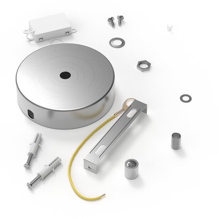 Calex Calex Plafondkap - 1 snoer | Nikkel