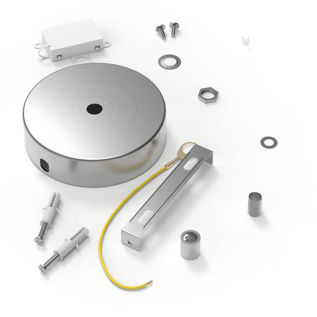 Calex Calex Plafondkap - 1 snoer | Nikkel