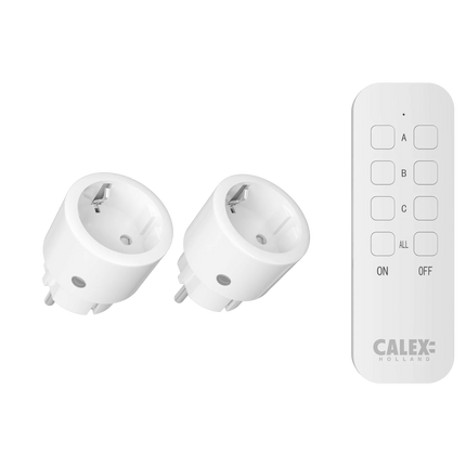 Calex Calex Stopcontact met Afstandsbediening – 2-Pack | Binnen