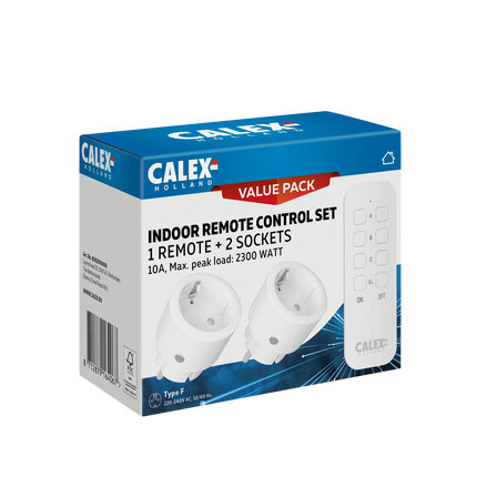 Calex Calex Stopcontact met Afstandsbediening – 2-Pack | Binnen