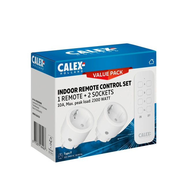 Calex Calex Stopcontact met Afstandsbediening – 2-Pack | Binnen