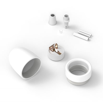 Calex Fitting Keramiek / Porselein - E27 | Wit