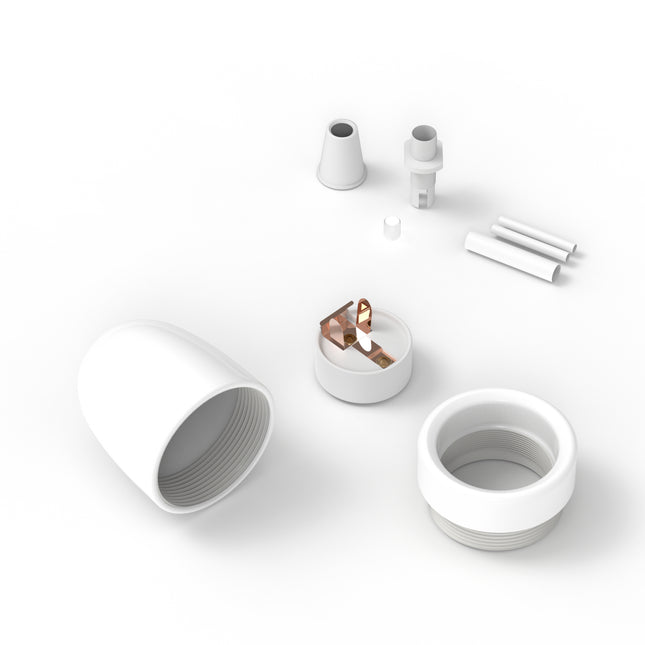 Calex Fitting Keramiek / Porselein - E27 | Wit