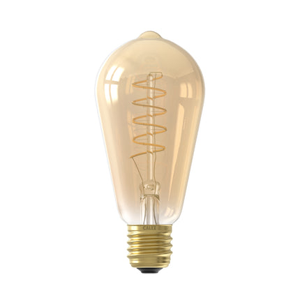 Calex LED lamp Curved goud ST64 Squirrel Cage E27