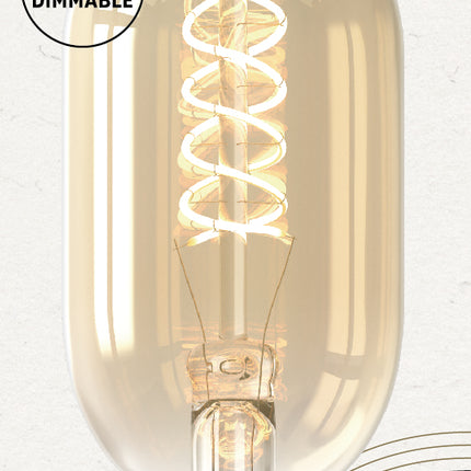 Calex LED lamp Flex Filament - Buislamp T45 - 3,8W E27 | Goud