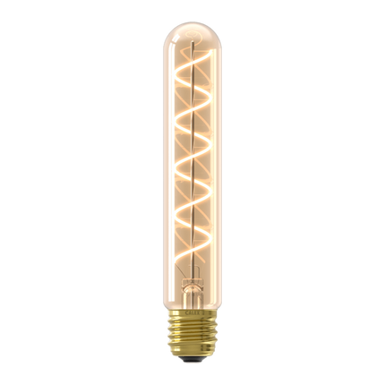 Calex LED lamp Flex Spiraal Filament - Buis T32 - E27 | Goud