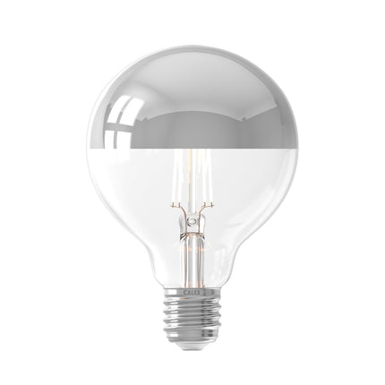 Calex LED lamp - Globe G95 - E27 | Kopspiegel Zilver