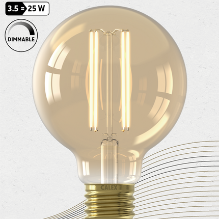 Calex LED lamp goud G80 Globe E27