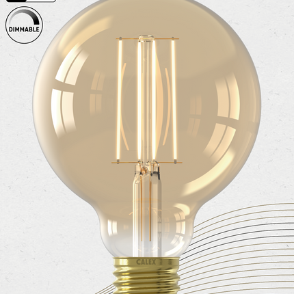 Calex LED lamp goud G95 Globe E27