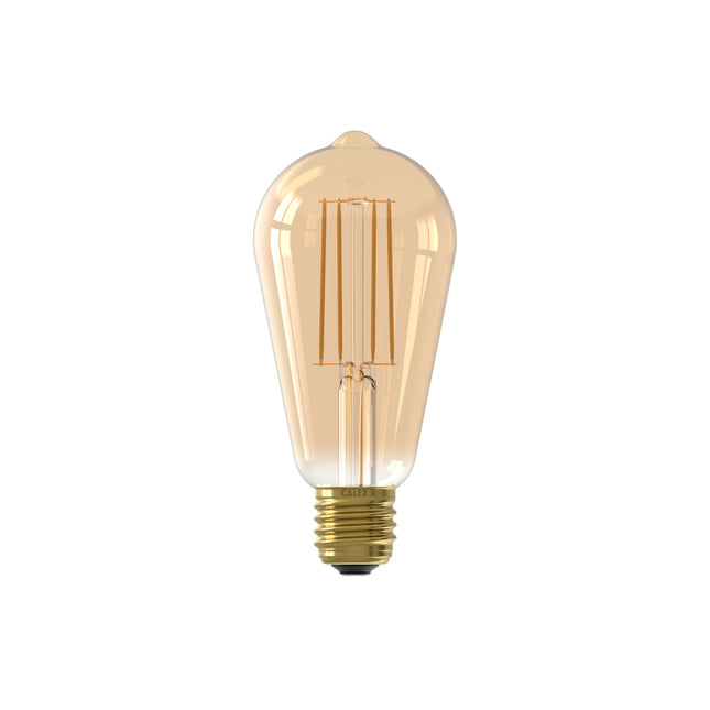 Calex LED lamp goud ST64 Squirrel Cage E27