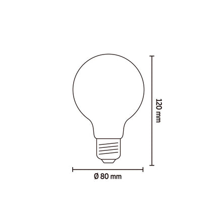 Calex LED lamp helder G80 Globe E27