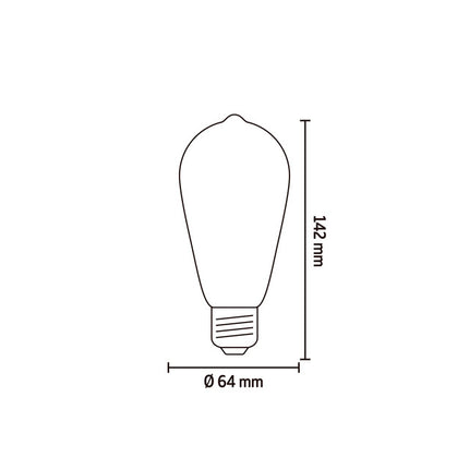 Calex LED lamp ST64 Squirrel Cage E27 | Helder (250 lumen - 2300K)