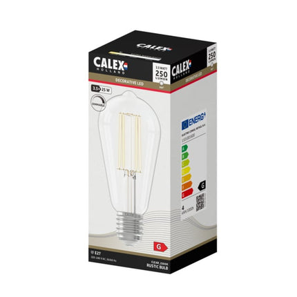 Calex LED lamp ST64 Squirrel Cage E27 | Helder (250 lumen - 2300K)