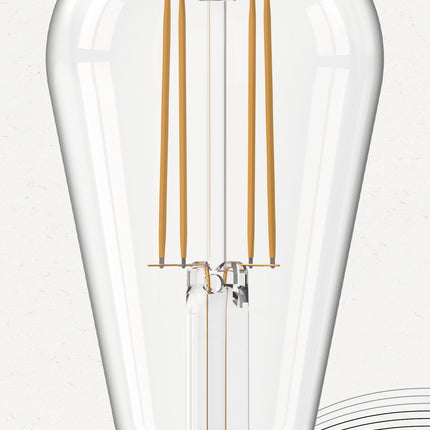 Calex LED lamp ST64 Squirrel Cage E27 | Helder (470 lumen - 2700K)