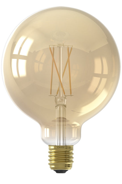 Calex SMART LED lamp - G125 Globe - E27/7W | Goud
