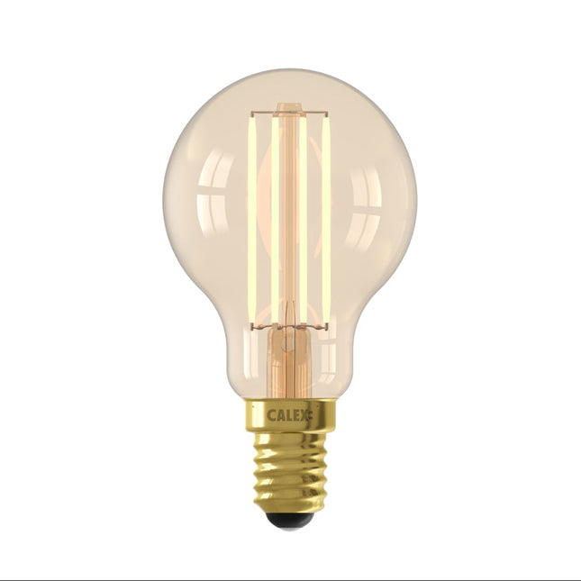Calex SMART LED lamp - Kogellamp - E14 | Goud