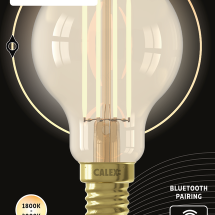 Calex SMART LED lamp - Kogellamp - E14 | Goud