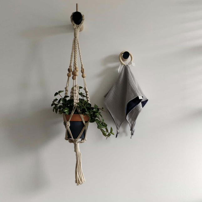 Dippies Dippiestick Wandhaak (10 cm) | Bluish Black