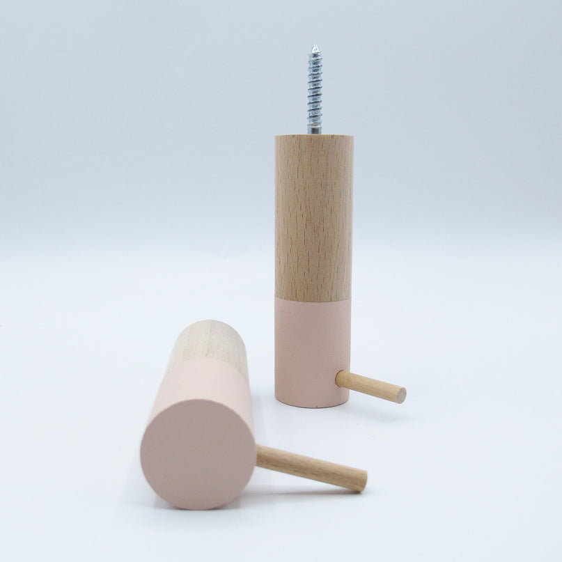 Dippies Dippiestick Wandhaak (10 cm) | Pink Peach