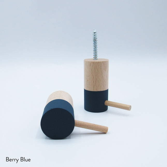 Dippies Dippiestickie Wandhaak (6 cm) | Berry Blue