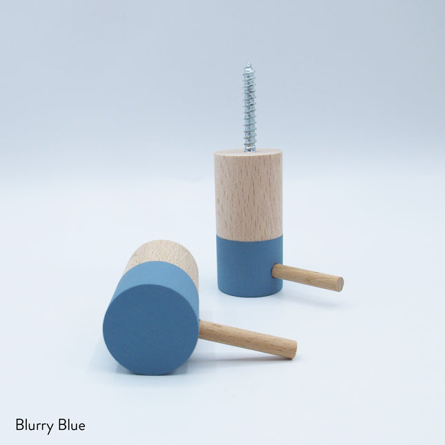 Dippies Dippiestickie Wandhaak (6 cm) | Blurry Blue