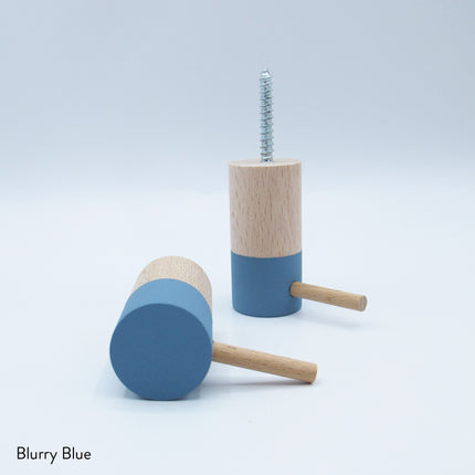 Dippies Dippiestickie Wandhaak (6 cm) | Blurry Blue