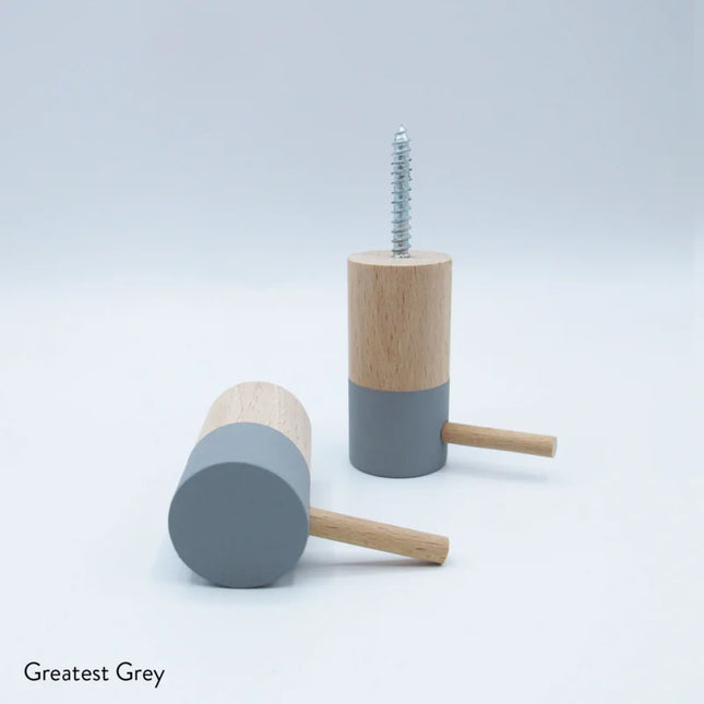Dippies Dippiestickie Wandhaak (6 cm) | Greatest Grey