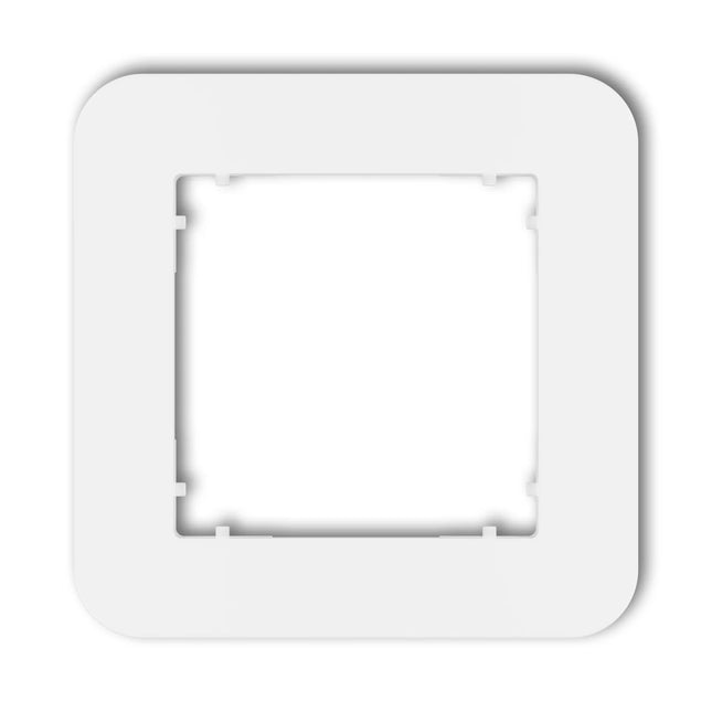 Kynda Light 1-Voudig Afdekraam met Afgeronde Hoeken | Mat Wit