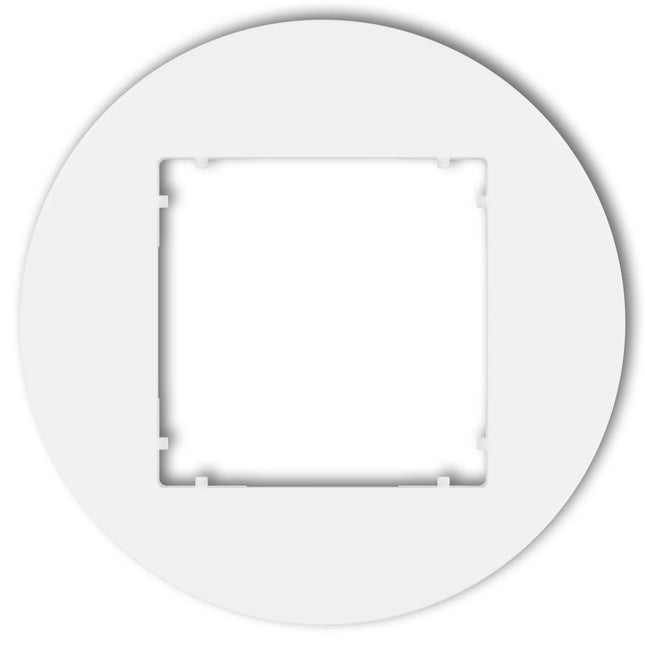 Kynda Light 1-Voudig Rond Afdekraam | Mat Wit