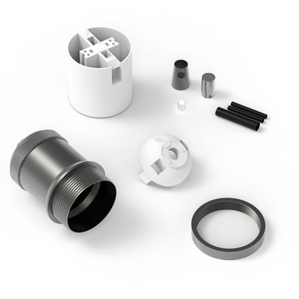 Kynda Light Calex Fitting Metaal - 'Model Peak' | Parel Zwart / Donkergrijs (mat)
