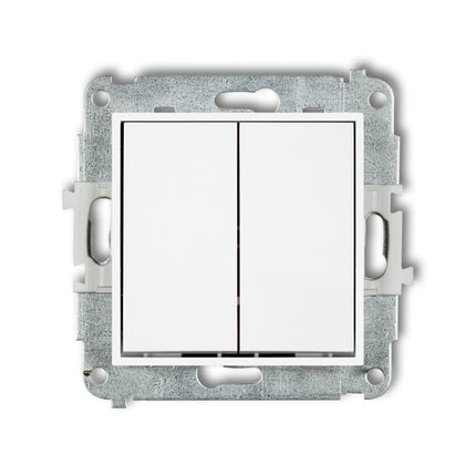 Kynda Light Dubbele Schakelaar – Inbouw | Mat Wit
