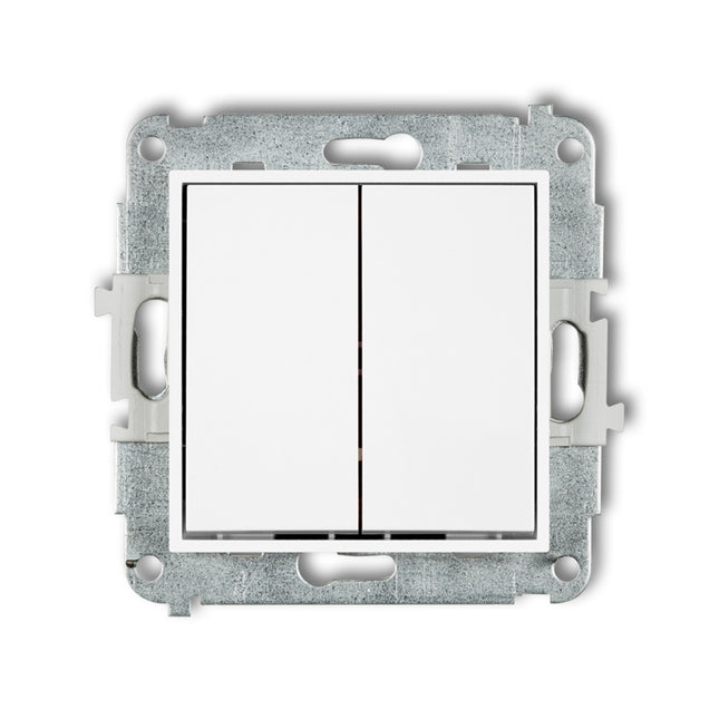 Kynda Light Dubbele Schakelaar – Inbouw | Mat Wit
