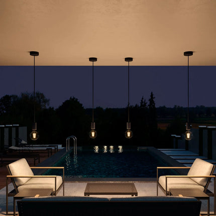 Kynda Light EIVA OUTDOOR - Siliconen Plafondkap | Zwart