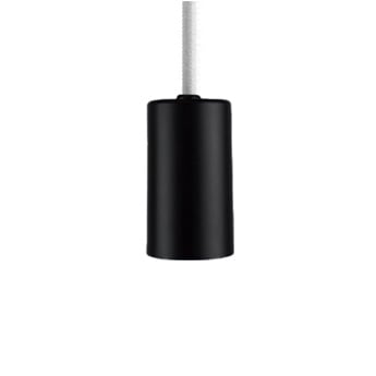 Kynda Light Fitting 'Arvid' metaal met verborgen kabelklem | Zwart (mat)