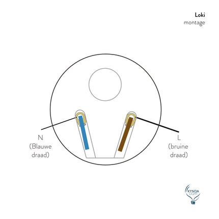 Kynda Light Fitting 'Loki' porselein Wit