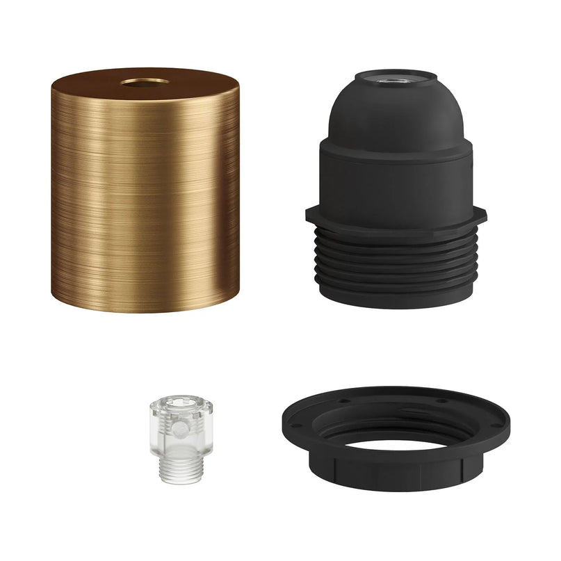 Kynda Light Fitting voor lampenkap (E27) met verborgen kabelklem | Brons (geborsteld)