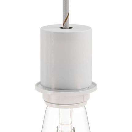 Kynda Light Fitting voor lampenkap (E27) met verborgen kabelklem | Wit (mat)