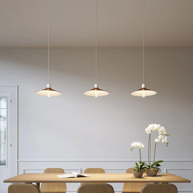 Kynda Light Fitting voor lampenkap (E27) met verborgen kabelklem | Wit (mat)