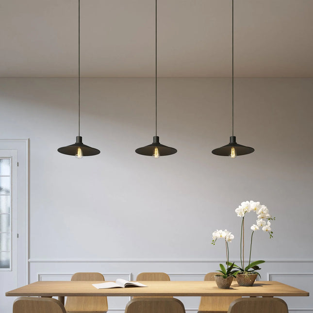 Kynda Light Fitting voor lampenkap (E27) met verborgen kabelklem | Zwart (mat)