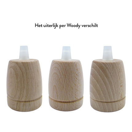 Kynda Light Fitting 'Woody' classic Hout