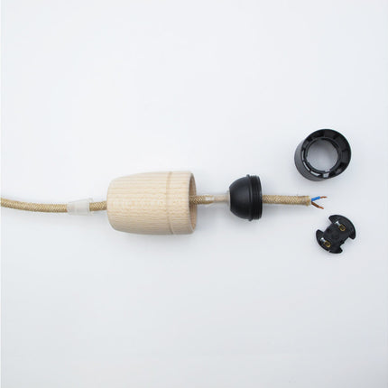 Kynda Light Fitting 'Woody' rechthoek Hout