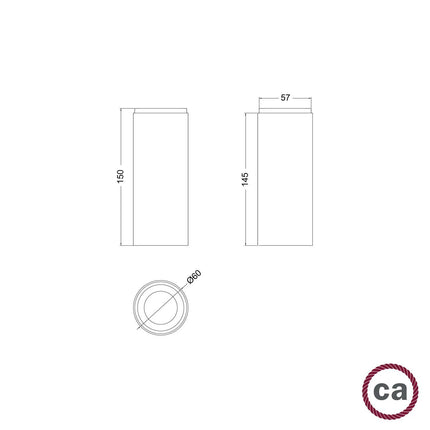 Kynda Light Houten buis voor spot (E14) | Tub-E14